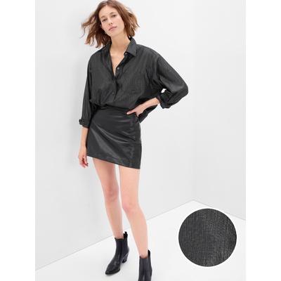 GAP Oversize риза с металически нишки GAP GAP | Cheren | ЖЕНИ | XS