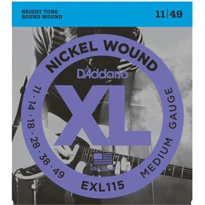 D'Addario EXL115, Струни за електрическа китара 11-49 (EXL115)