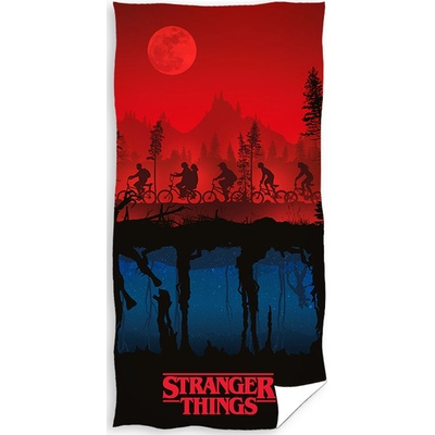 Carbotex Bavlnená osuška 70x140 cm Stranger Things