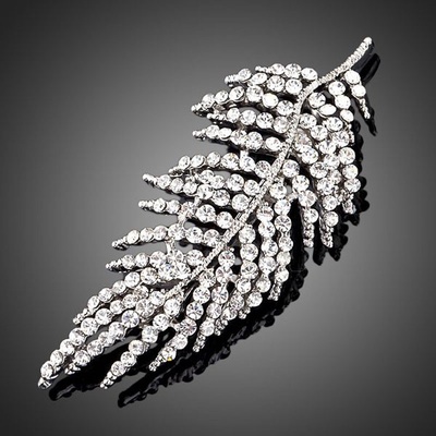 Francesca Petrucci brož Swarovski Elements Zelinda B0007 Bílá/čirá