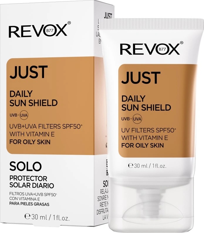 Revox Cosmetics REVOX B77 Just Daily Sun Shield For Oily Skin Слънцезащитен продукт дамски 30ml