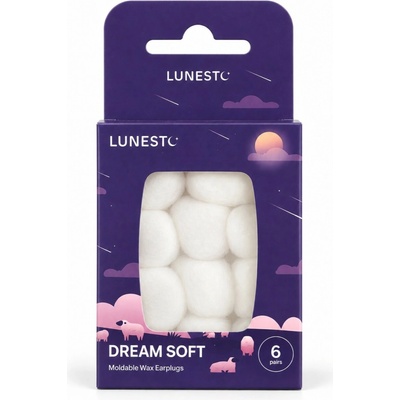 Lunesto Dream Soft voskové štuple do uší 6 párov