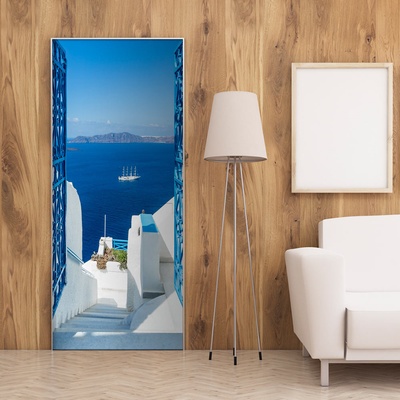Artgeist Fototapeta na dveře - Holidays in Greece, rozměry 100x210 cm