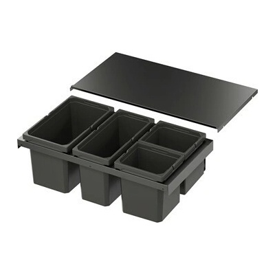VS Envi Flex XS-256 systém na třídění odpadu KB, 1×16/1×21/2×7 l, lava