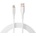 S-Link Кабел S-Link - SL-X207E (2A, 12W, бързо зареждане, Lightning, кабел за данни+зарядно устройство, бял) 37800 (37800)