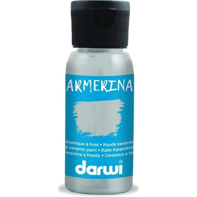 Darwi Cold Farba na porcelán Silver 50 ml
