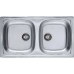 Alveus Basic - Мивка 78x44 см, от неръждаема стомана 1049434 (1049434) Мивка за вграждане