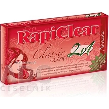 RapiClear Classic Extra 2v1 tehotenský test 2 ks