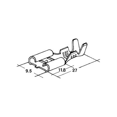 konektor 9,5mm 2-4mm dutinka