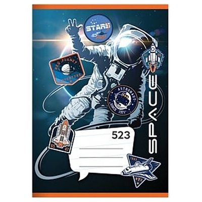 Junior Školní sešit A5 523 vesmír Space linkovaný