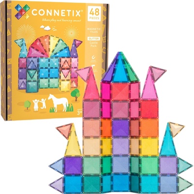 Connetix Glitter Castle Pack 48 ks