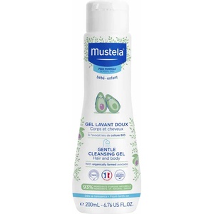 Mustela Нежен измиващ гел Mustela - За коса и тяло, 200 ml - ozone