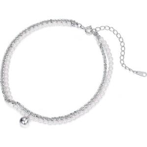 Silenti Jewelry Сребърна гривна за крак "Актуалност
