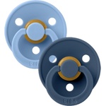BIBS Залъгалки Bibs - Colour, Sky Blue-Steel Blue, 0-6 м, 2 броя (110277) - baby