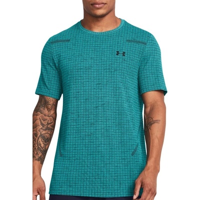 Under Armour Petrolejové sportovní tričko Vanish Grid SS