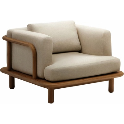 Kave Home Turqueta Béžové zahradní křeslo