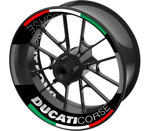 M-Style dvoudílné polepy na kola DUCATI CORSE