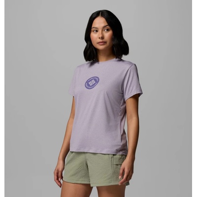 Columbia Parsons Point™ SS Graphic T Shirt dámske tričko Lavender Pearl Heather Gem Focused