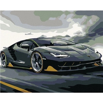 Zuty Malování podle čísel Lamborghini 100 x 80 cm vypnuté plátno na rám