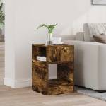 vidaXL Крайна масичка Опушен дъб 30, 5 x 30 x 45 см Инженерна дървесина (890904)