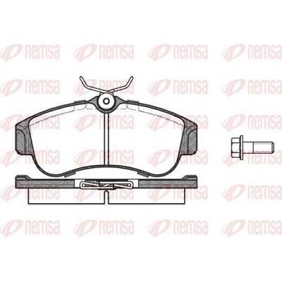 Sada brzdových platničiek kotúčovej brzdy (na jednu nápravu) REMSA 0320.00 0320.00