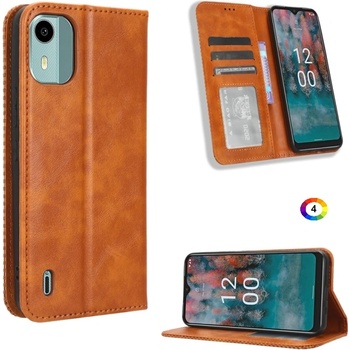Image 1 of Nokia C12 Retro Texture Wallet Калъф и Протектор
