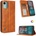 Nokia C12 Retro Texture Wallet Калъф и Протектор
