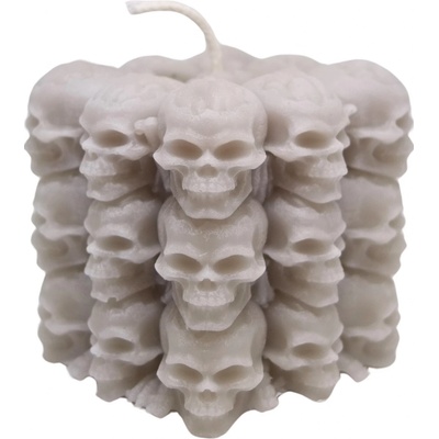 Svíčkománie3D Hřbitov lebek 160 g bílá