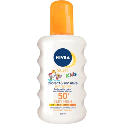 Nivea Sun Kids Protect & Sensitive спрей за загар Kid 200 мл