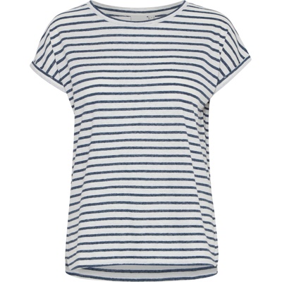 ICHI Тениска 'yulietta' синьо, бяло, размер xs