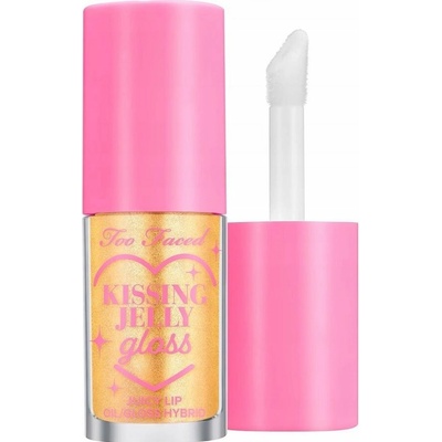 Too Faced Kissing Jelly Lip Oil Gloss olejový lesk na pery pre intenzívnu hydratáciu Pina Colada 4,5 ml