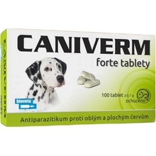 Caniverm forte tablety na odčervenie psov 100 tbl 0,7 g