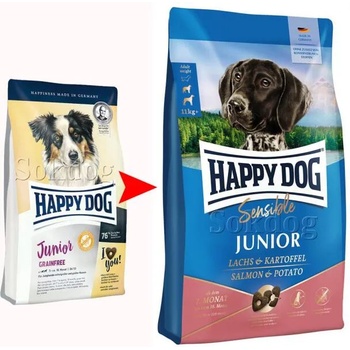 Image 1 of Happy Dog Sensible Junior Salmon & Potato 1 kg