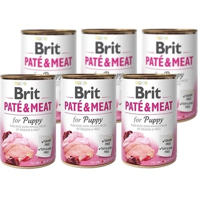 Brit Paté & Meat Puppy Chicken & Turkey 6 x 400 g