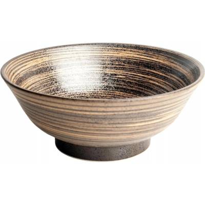 Edo Japonská miska na Ramen Uzu hnědá 22 x 9 cm 1100 ml