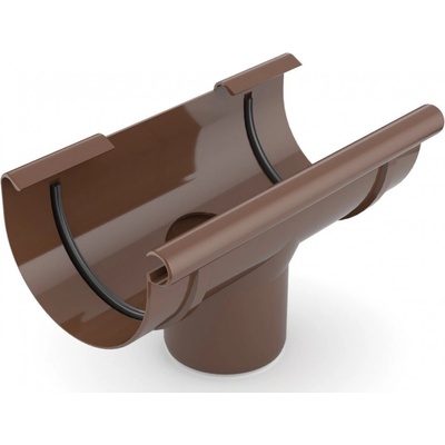Covernit Plastový odkvapový kotlík 125 mm 90 mm hnedá