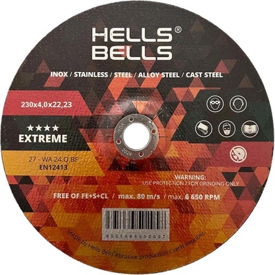 Hell Bells Brusný kotouč 230 x 4,0 x 22,2 mm HBX23040