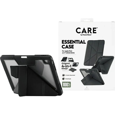 Panzer Care by PanzerGlass Y сгъваем калъф за iPad Air 11" 2025 (7th gen. ) / iPad Air 11" 2024 (6th gen. ) - черен (5715685030710)