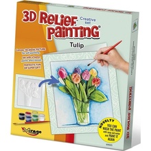 MIRAGE HOBBY Kreativní sada 3D malování Relief Painting: Tulipány