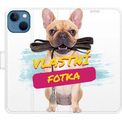Pouzdro iSaprio Flip s vlastním motivem a kapsičkami na karty Apple iPhone 13