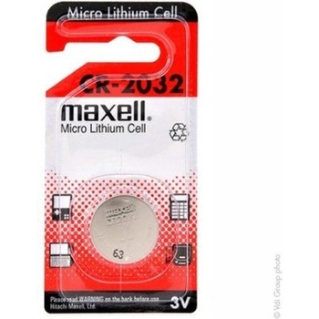 Maxell Батерия Maxell с копче (CR2032) Li 1бр MAX103040 (MAX103040)