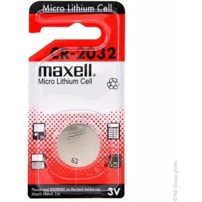 Maxell Батерия Maxell с копче (CR2032) Li 1бр MAX103040 (MAX103040)