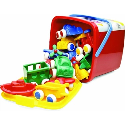 Viking Toys Chubbies Vozidla v kbelíku 15 dílků různých barev