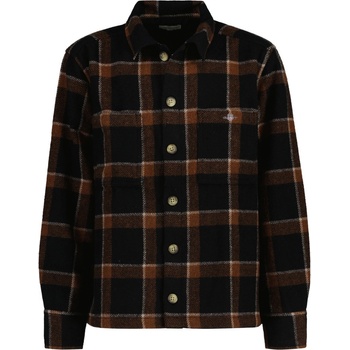 Gant Checked Shield Overshirt čierna