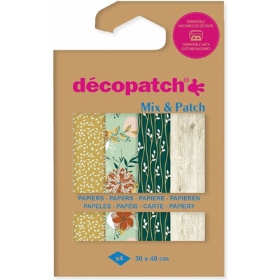 décopatch Papíry na decoupage 4ks kolekce č.35 – Zboží Dáma