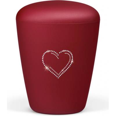 Ekologická urna Heart - Červená
