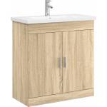 vidaXL Комплект мебели за баня Дъб сонома 81 x 40 x 84, 5 см (3404360)