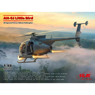 ICM AH-6J Little Bird, US Special Forces Helicopter 1:48
