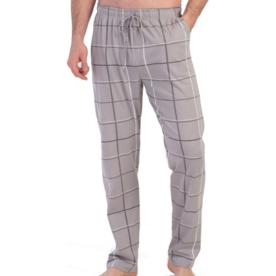 Pyžamové kalhoty pro plnoštíhlé muže z bavlny 1P1772 béžové