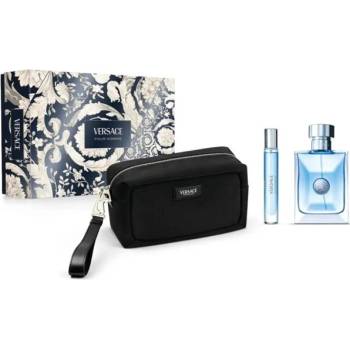 Versace Pour Homme Комплект (EDT 100ml + EDT 10ml + Bag) за Мъже